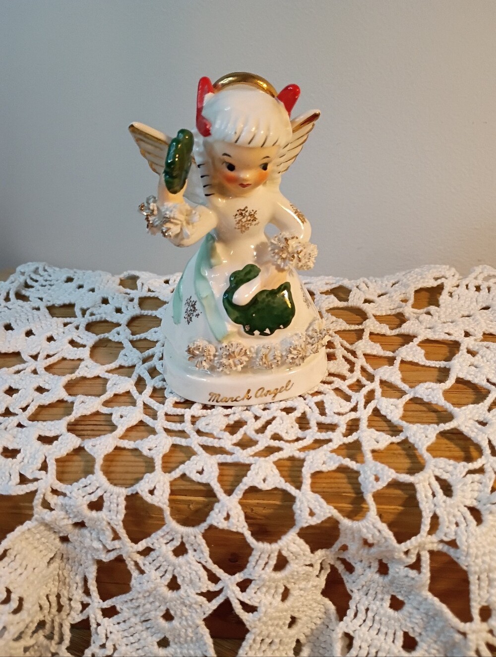 Vintage Napco March Angel Figurine